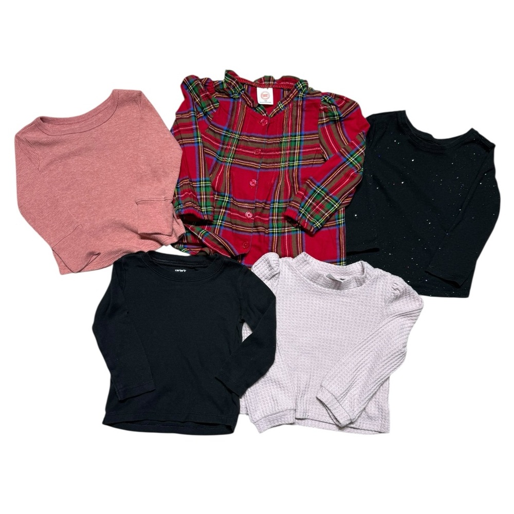 Toddler Baby Girl Winter Long Sleeve Tops Bundle Lot | 18M | Carter’s and more